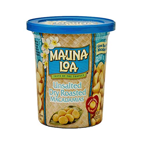 Mauna Loa Premium Hawaiian Roasted Macadamia Nuts, Unsalted Flav