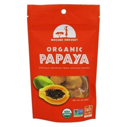Mavuno Harvest - 100% Organic All Natural Dried Fruit Papaya - 2