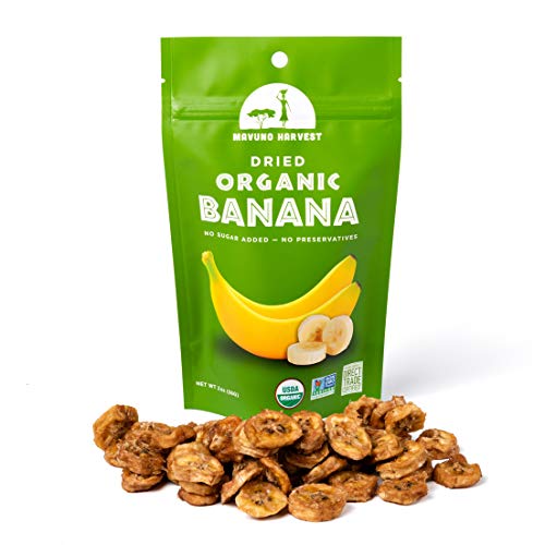 Mavuno Harvest Direct Trade Organic Dried Fruit, Banana, 3 Count