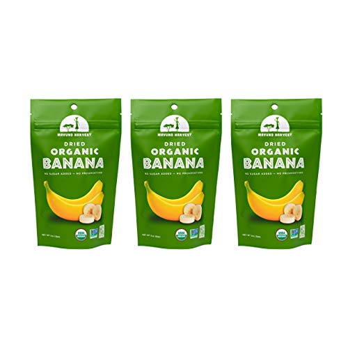 Mavuno Harvest Direct Trade Organic Dried Fruit, Banana, 3 Count