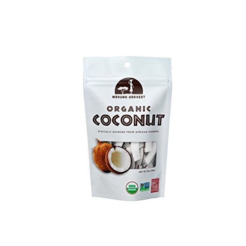 Mavuno Harvest Direct Trade Organic Dried Fruit, Coconut, 3 Count
