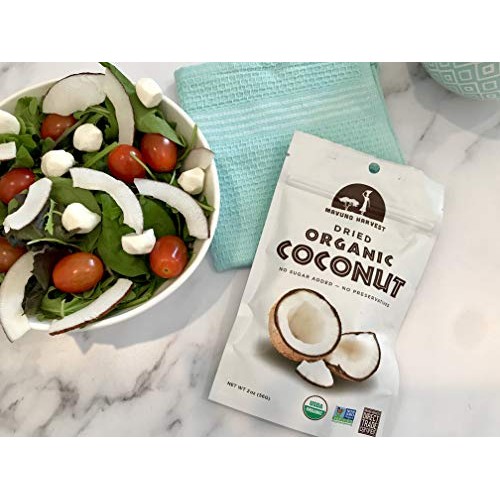 Mavuno Harvest Direct Trade Organic Dried Fruit, Coconut, 3 Count