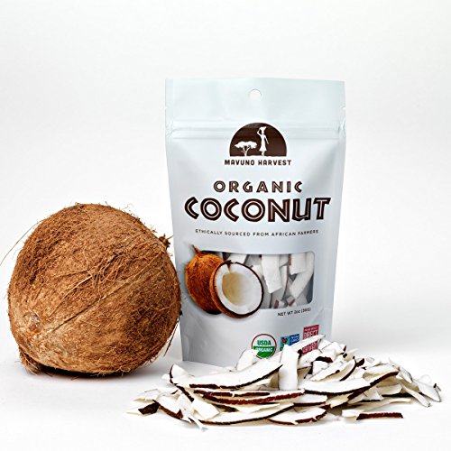 Mavuno Harvest Direct Trade Organic Dried Fruit, Coconut, 3 Count