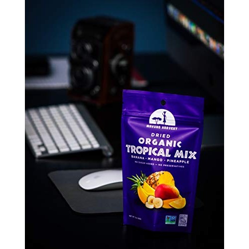 Mavuno Harvest Direct Trade Organic Dried Fruit, Tropical Mix, 3