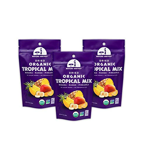 Mavuno Harvest Direct Trade Organic Dried Fruit, Tropical Mix, 3