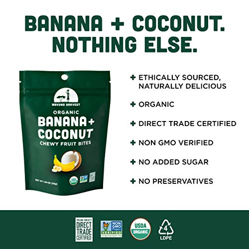 Mavuno Harvest Organic Chewy Fruit Bites, Banana Coconut, 1.94 O