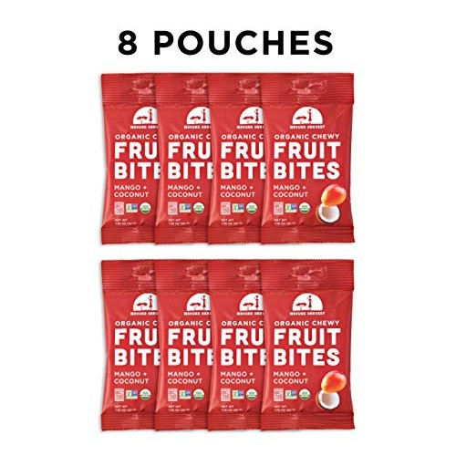 Mavuno Harvest Organic Chewy Fruit Bites, Mango Coconut, 8 Count