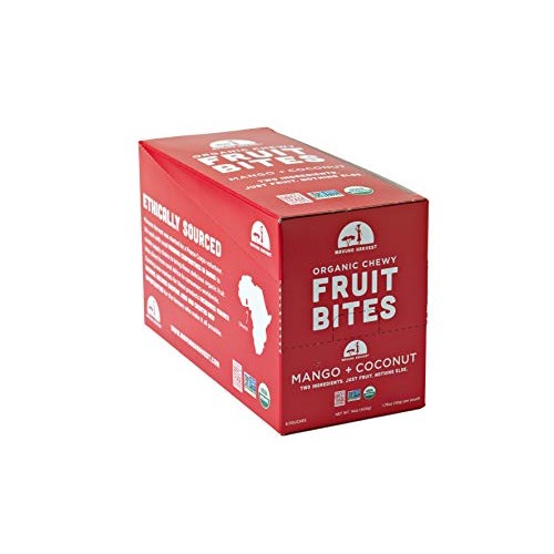 Mavuno Harvest Organic Chewy Fruit Bites, Mango Coconut, 8 Count