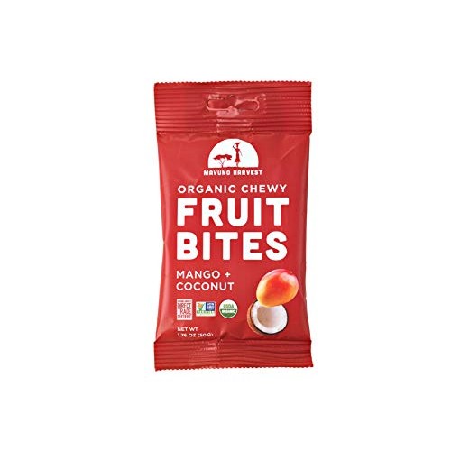 Mavuno Harvest Organic Chewy Fruit Bites, Mango Coconut, 8 Count
