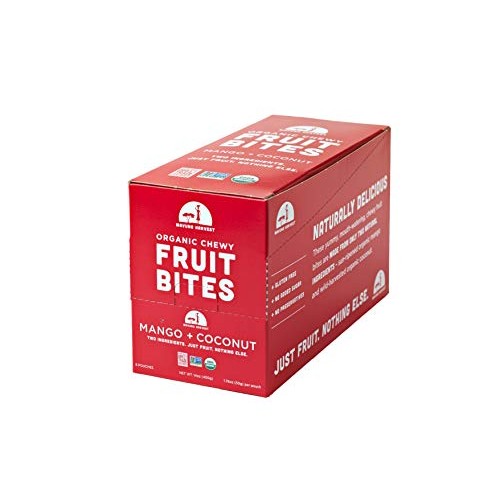 Mavuno Harvest Organic Chewy Fruit Bites, Mango Coconut, 8 Count