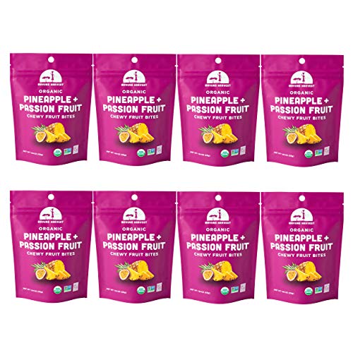 Mavuno Harvest Organic Chewy Fruit Bites, Pineapple Passionfruit