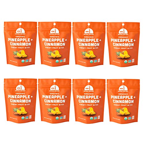 Mavuno Harvest Organic Chewy Fruit Bites, Pineapple Cinnamon, 1.