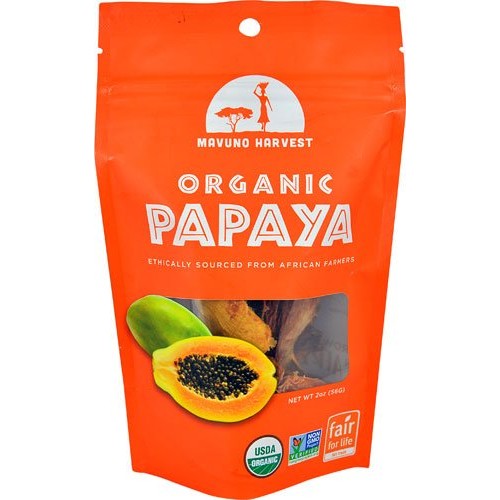 Mavuno Harvest Organic Papaya -- 2 Oz - 2 Pc