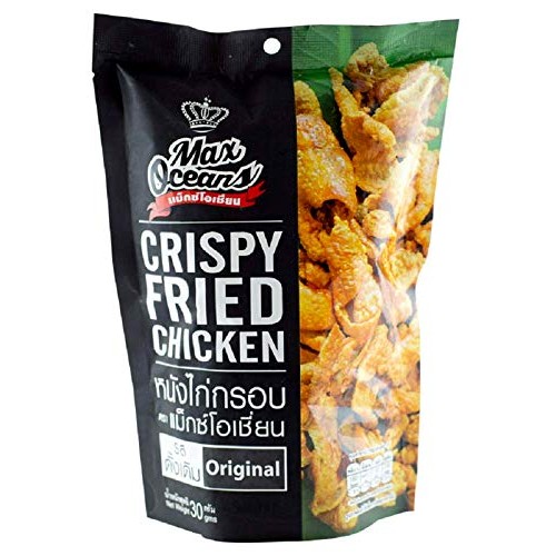 Max Oceans Brand, Crispy Chicken Skin Original Flavor 30G X 4