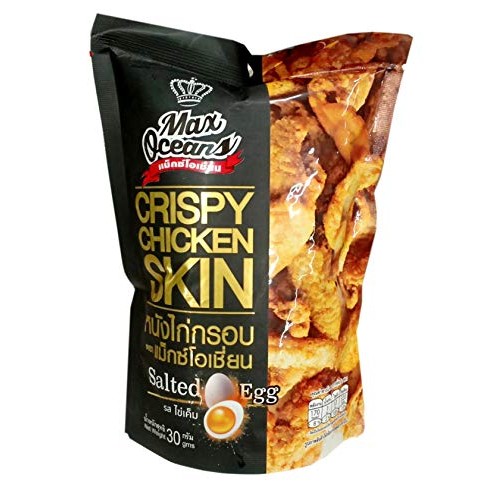 Max Oceans Brand, Crispy Chicken Skin Salted Egg Flavor 30G X