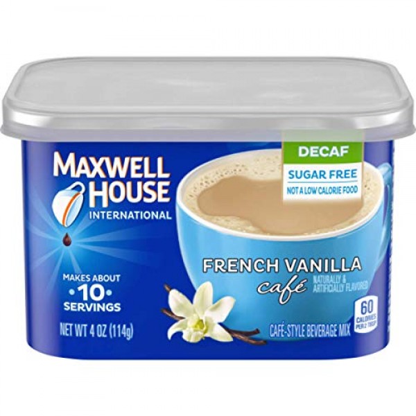 Maxwell House International Decaf Sugar Free French Vanilla Café...