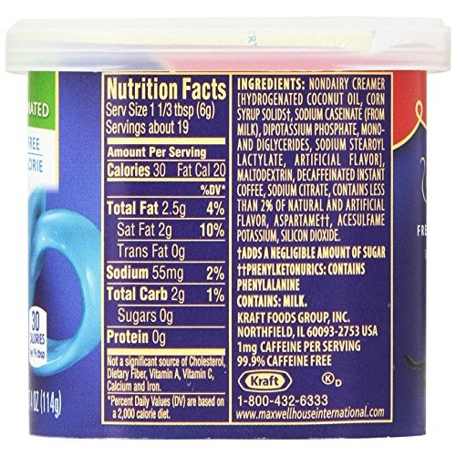 Maxwell House International Decaf Sugar Free French Vanilla Cafe