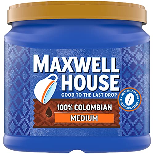 Maxwell House Colombian Medium Roast Ground Coffee, 1.53 Pound ...