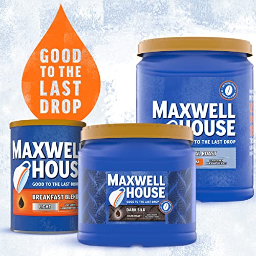 Maxwell House Dark Silk Ground Coffee 24.5 oz Canister