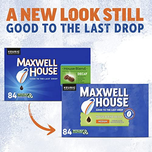 Maxwell House Decaf House Blend Medium Roast K-Cup Coffee Pods ...