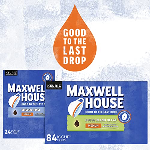 Maxwell House Decaf House Blend Medium Roast K-Cup Coffee Pods ...