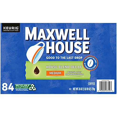 Maxwell House Decaf House Blend Medium Roast K-Cup Coffee Pods ...