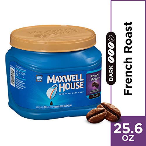 Maxwell House French Roast Dark Roast Ground Coffee 25.6 Oz Can