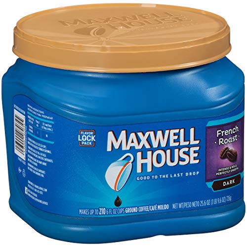 Maxwell House French Roast Dark Roast Ground Coffee 25.6 Oz Can