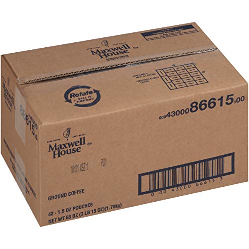 Maxwell House Ground Coffee 42 ct Pack, 1.5 oz Packets