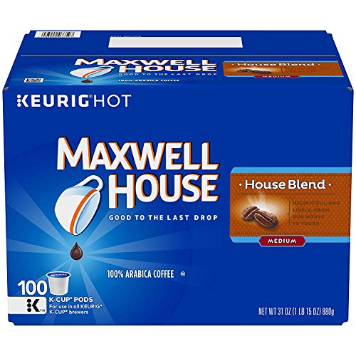 Maxwell House House Blend Coffee K-Cup Pods, 100 Count 200 Count