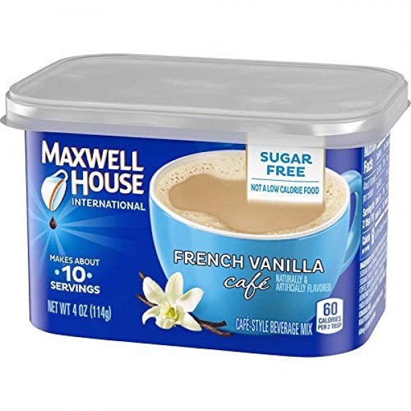 Maxwell House International Cafe French Vanilla Sugar Free 8 pack
