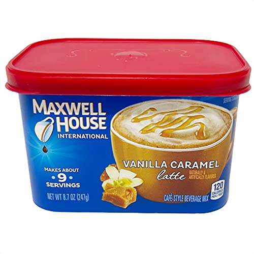 Maxwell House International Cafe Vanilla Caramel Latte Instant C