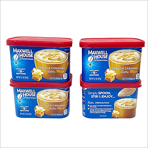 Maxwell House International Cafe Vanilla Caramel Latte Instant C