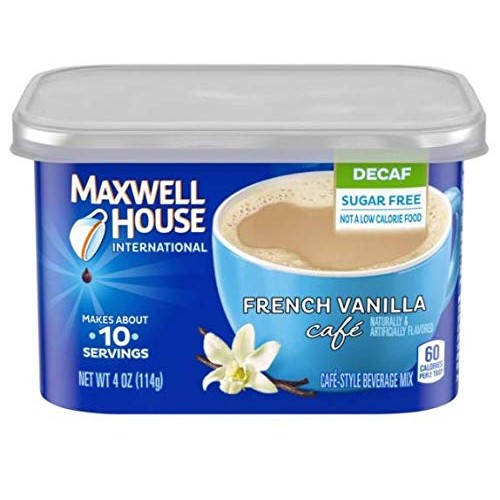 Maxwell House International Decaf &Amp; Sugar Free French Vanilla Ca