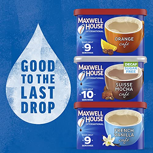 Maxwell House International Orange Cafe Instant Coffee 9.3 Oz C