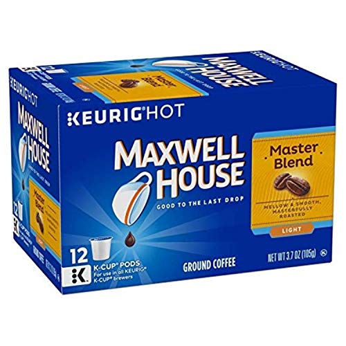 Maxwell House Master Blend Coffee, Light Roast K-Cup Packs, 12 c...