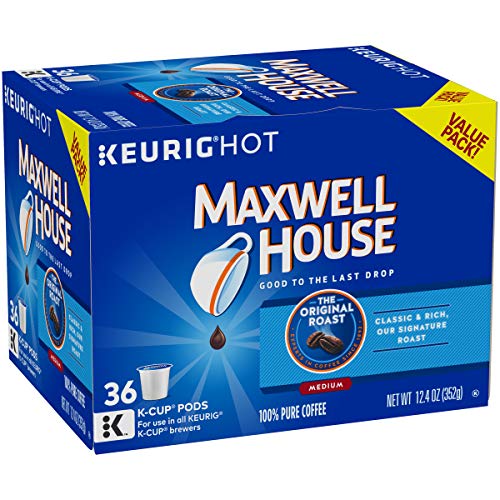 Maxwell House Original Medium Roast K-Cup Coffee Pods 36 Pods