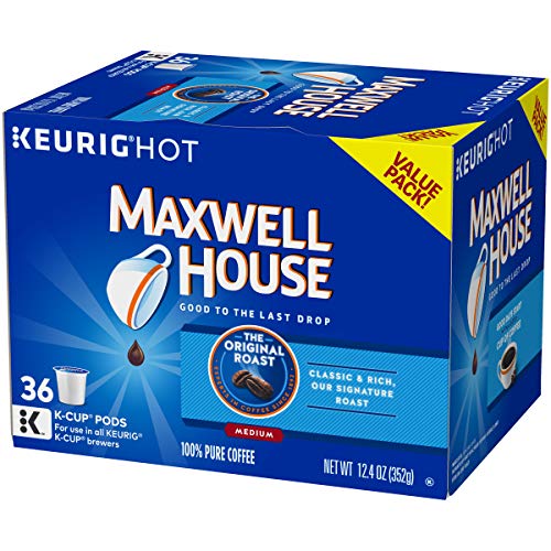 Maxwell House Original Medium Roast K-Cup Coffee Pods 36 Pods