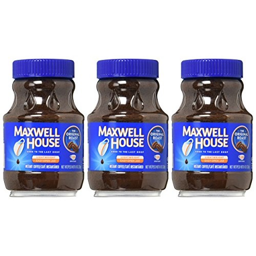 Maxwell House Original Roast Instant Coffee 8 Oz Jars, Pack Of 3