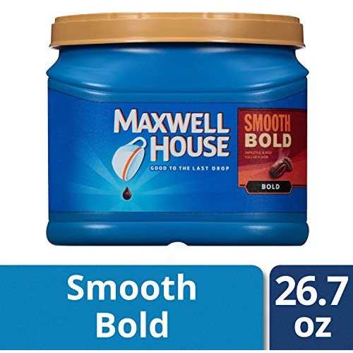 Maxwell House Smooth Bold Roast Ground Coffee 26.7 Oz Canister