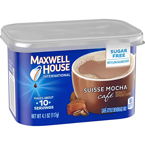 Maxwell House Suisse Mocha Cafe Sugar-Free Beverage Mix 4.1 Oz