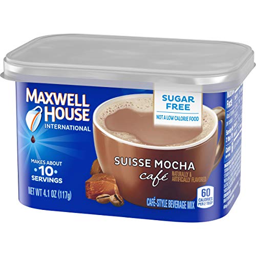 Maxwell House Suisse Mocha Cafe Sugar-Free Beverage Mix 4.1 Oz