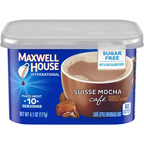 Maxwell House Suisse Mocha Cafe Sugar-Free Beverage Mix 4.1 Oz