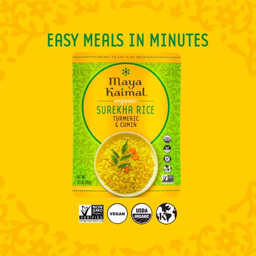 Maya Kaimal Organic Indian Turmeric And Cumin Surekha Rice, 8.5
