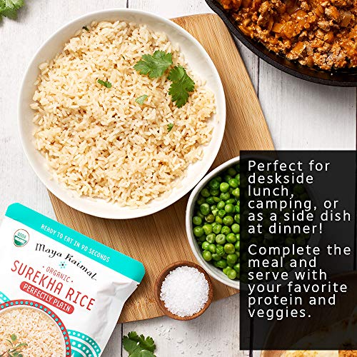 Maya Kaimal Foods Organic Indian Perfectly Plain Surekha Rice, 8