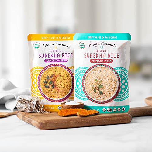 Maya Kaimal Foods Organic Indian Perfectly Plain Surekha Rice, 8