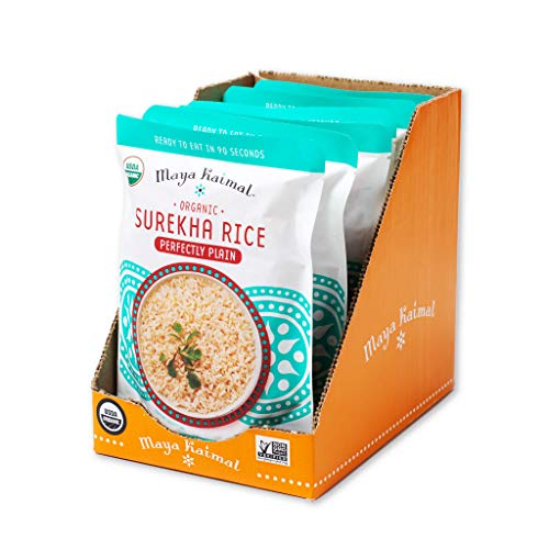 Maya Kaimal Foods Organic Indian Perfectly Plain Surekha Rice, 8