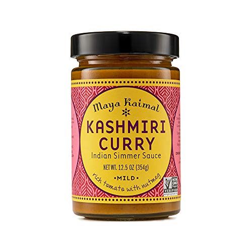 Maya Kaimal Kashmiri Curry Sauce, 12.5 Oz, Mild Indian Simmer Sa