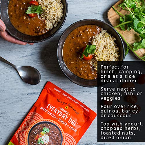 Maya Kaimal Organic Indian Black Lentil Everyday Dal, 10 Oz Pac