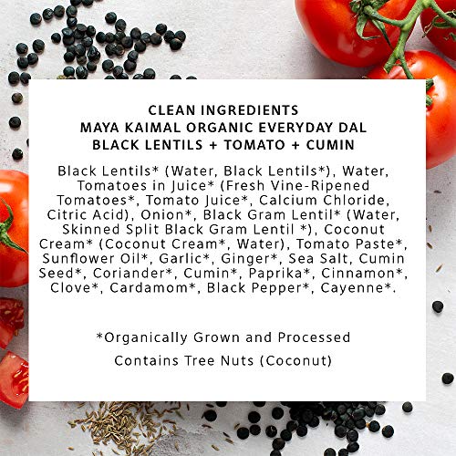 Maya Kaimal Organic Indian Black Lentil Everyday Dal, 10 Oz Pac